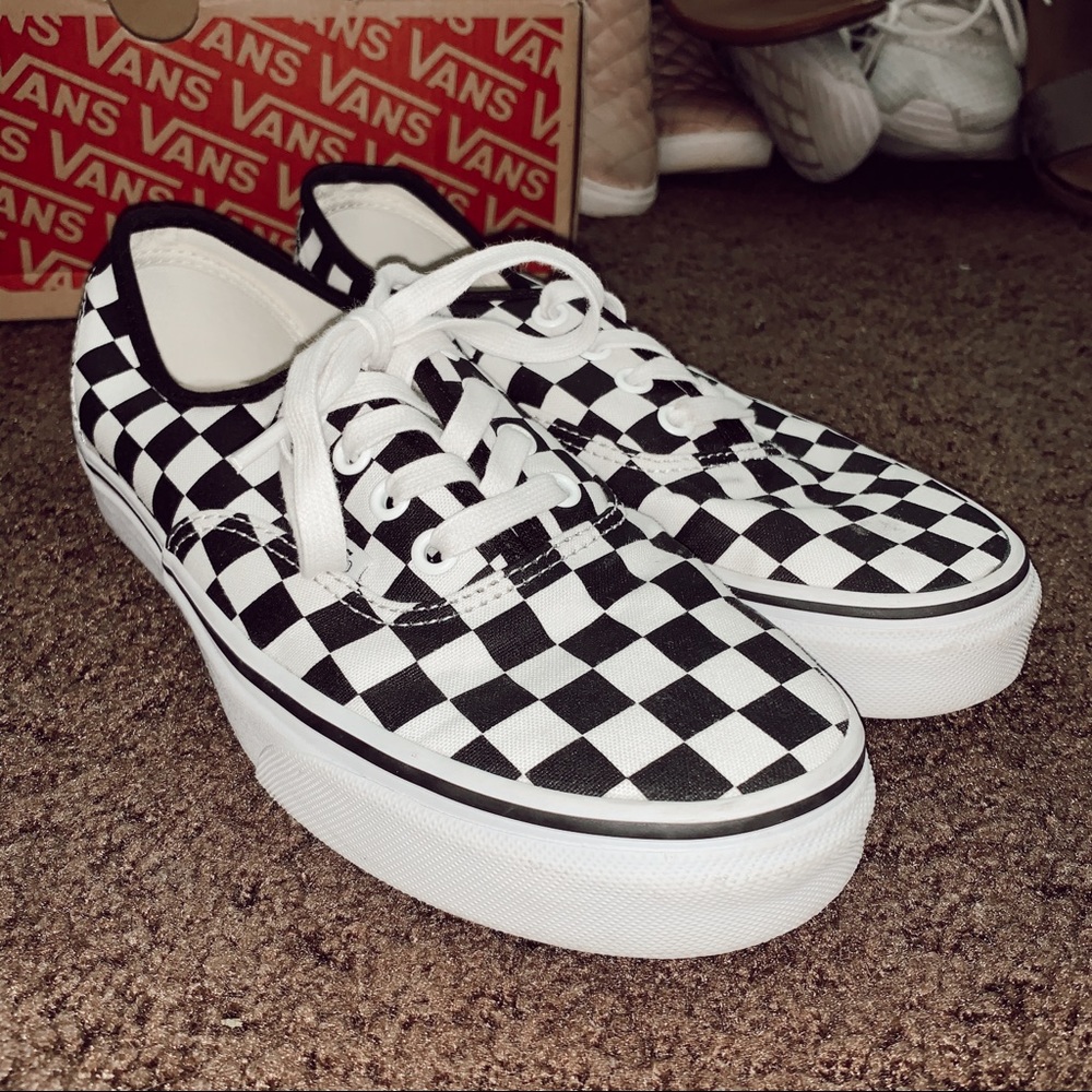 Black and White Checkered Vans